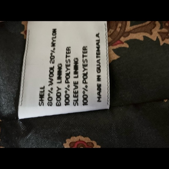 Larry Levine Wool Long Coat 8 Black Button Down - Picture 5 of 5